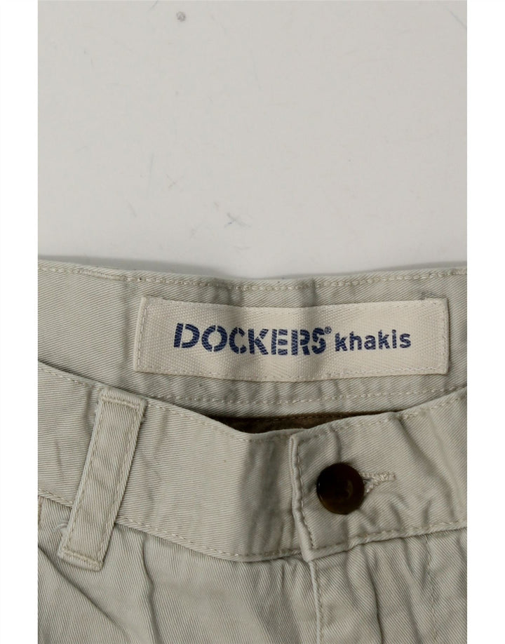 Мужские шорты чинос DOCKERS цвета хаки W34, большие синие, хлопок