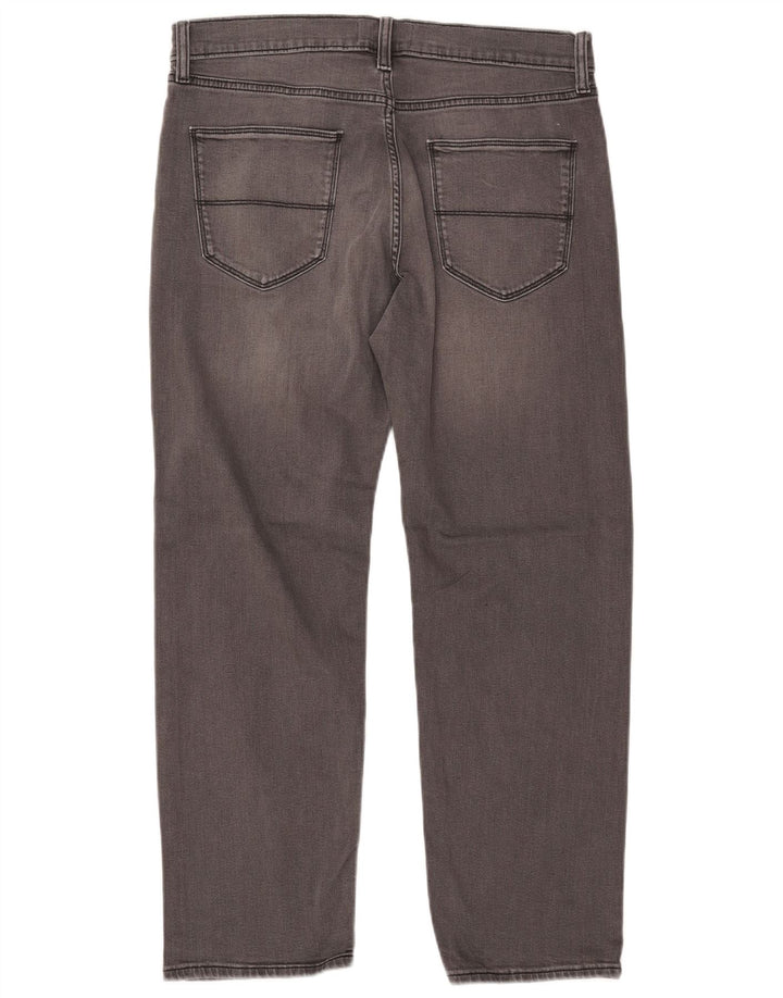 Мужские прямые джинсы MARKS & SPENCER W34 L29 серые, хлопок