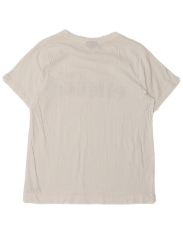 Футболка с рисунком ELLESSE для девочек, топ 12–13 лет, белый хлопок