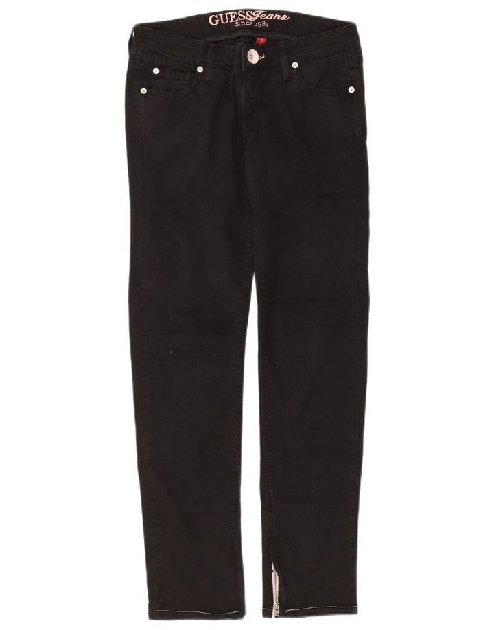 Женские узкие джинсы GUESS W26 L28, черный хлопок
