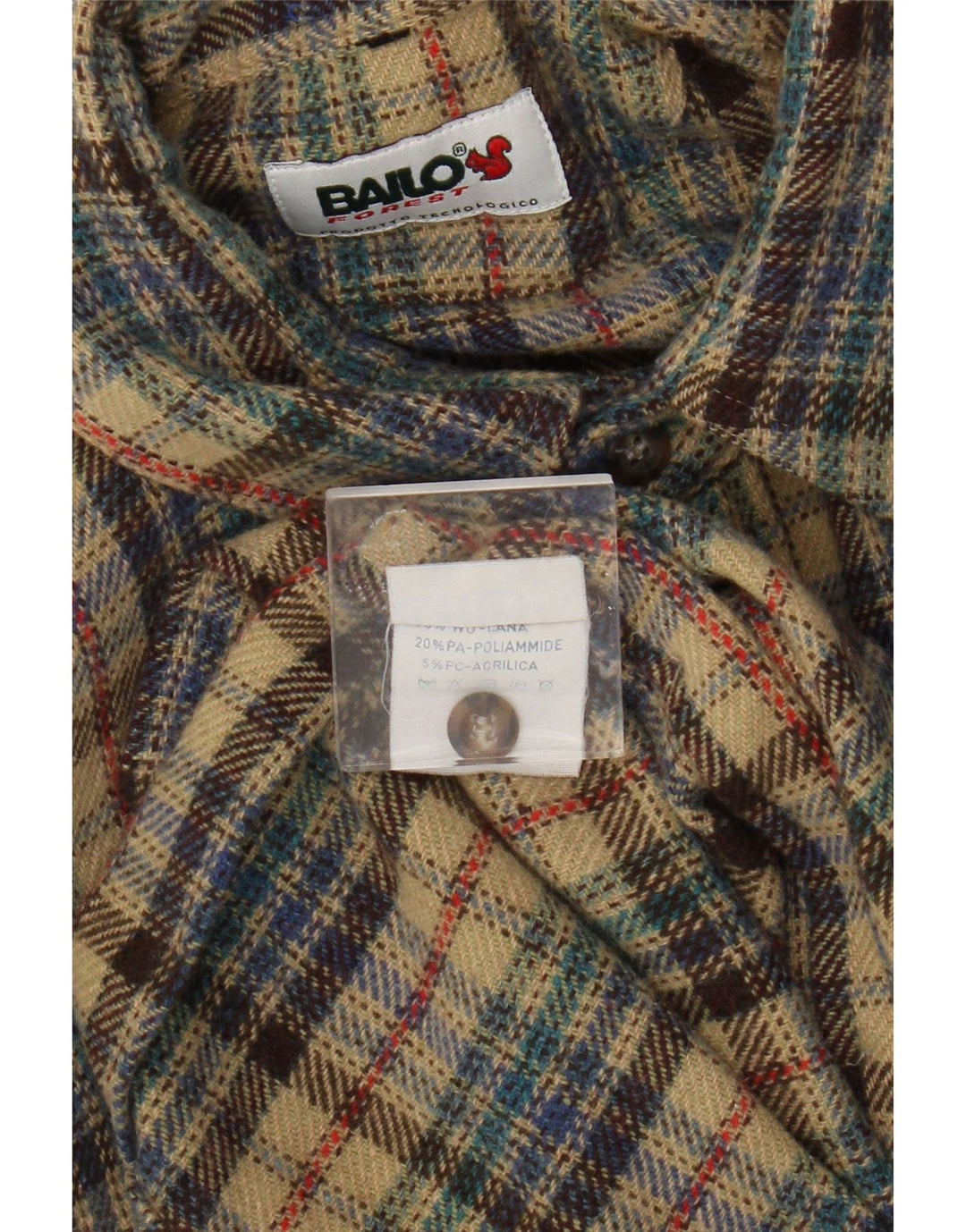 Мужская рубашка Bailo, большая бежевая шерстяная рубашка в клетку