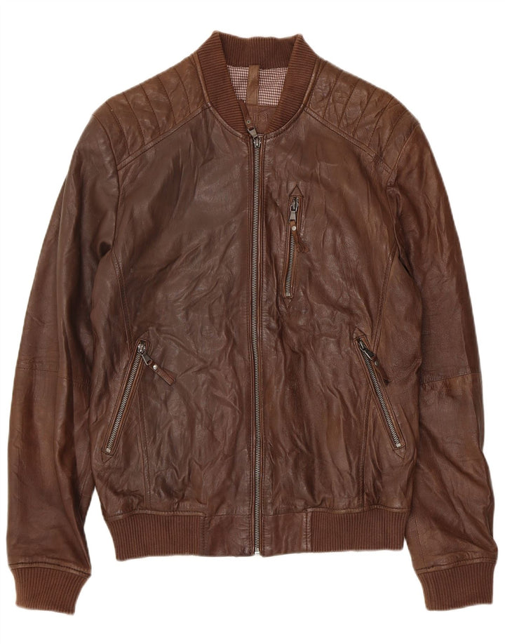Мужская кожаная куртка Conbipel IT 48 Medium Brown Leather