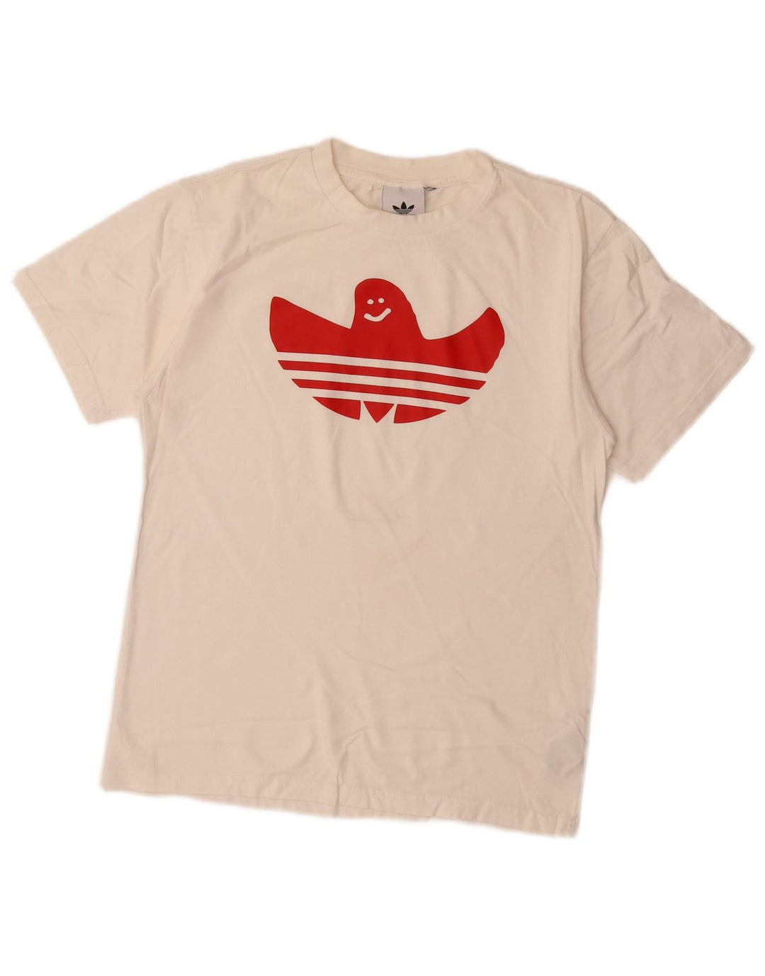 Мужская футболка с рисунком Adidas, маленькая белая