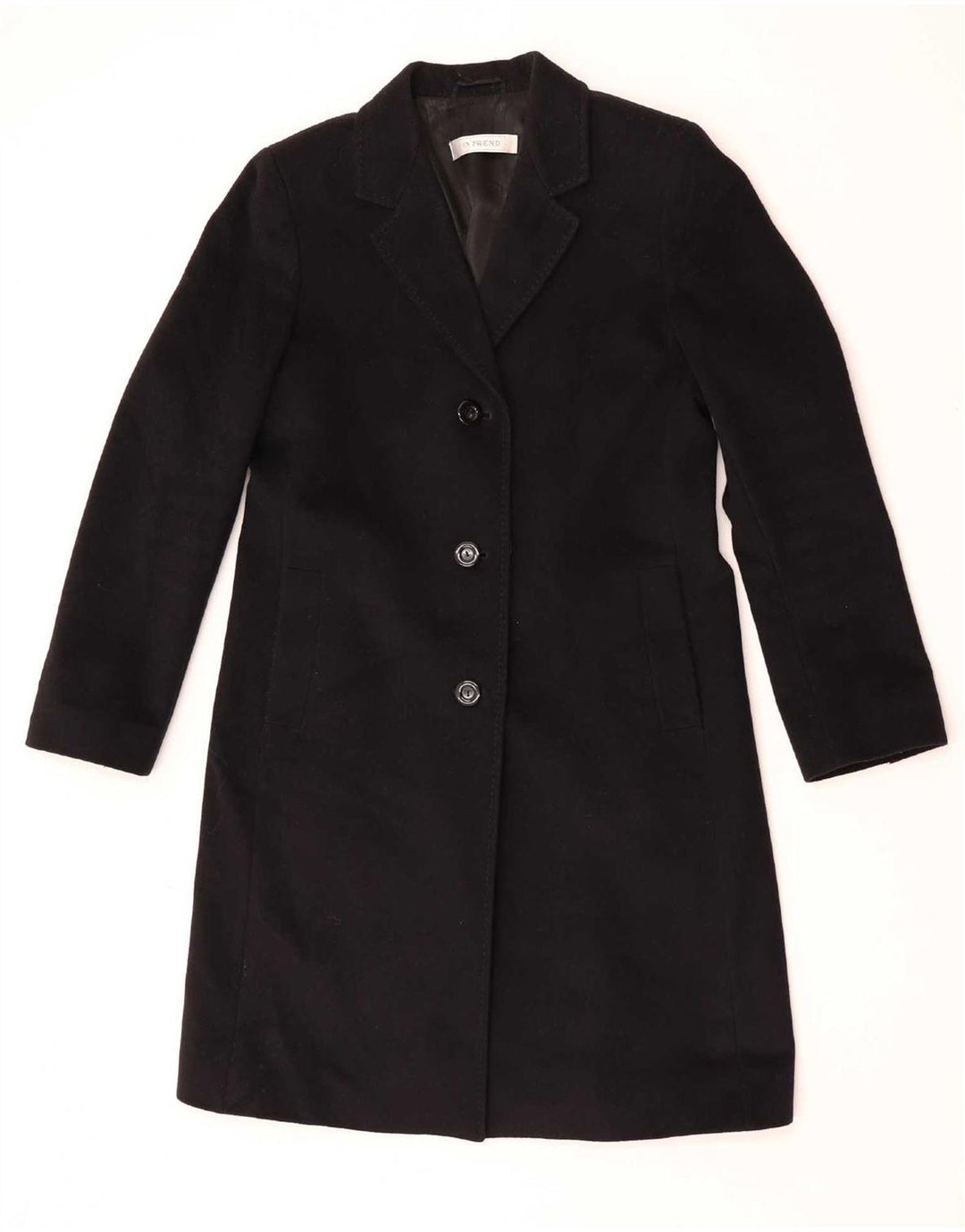 Intrend Женское пальто UK 12 Medium Black Wool