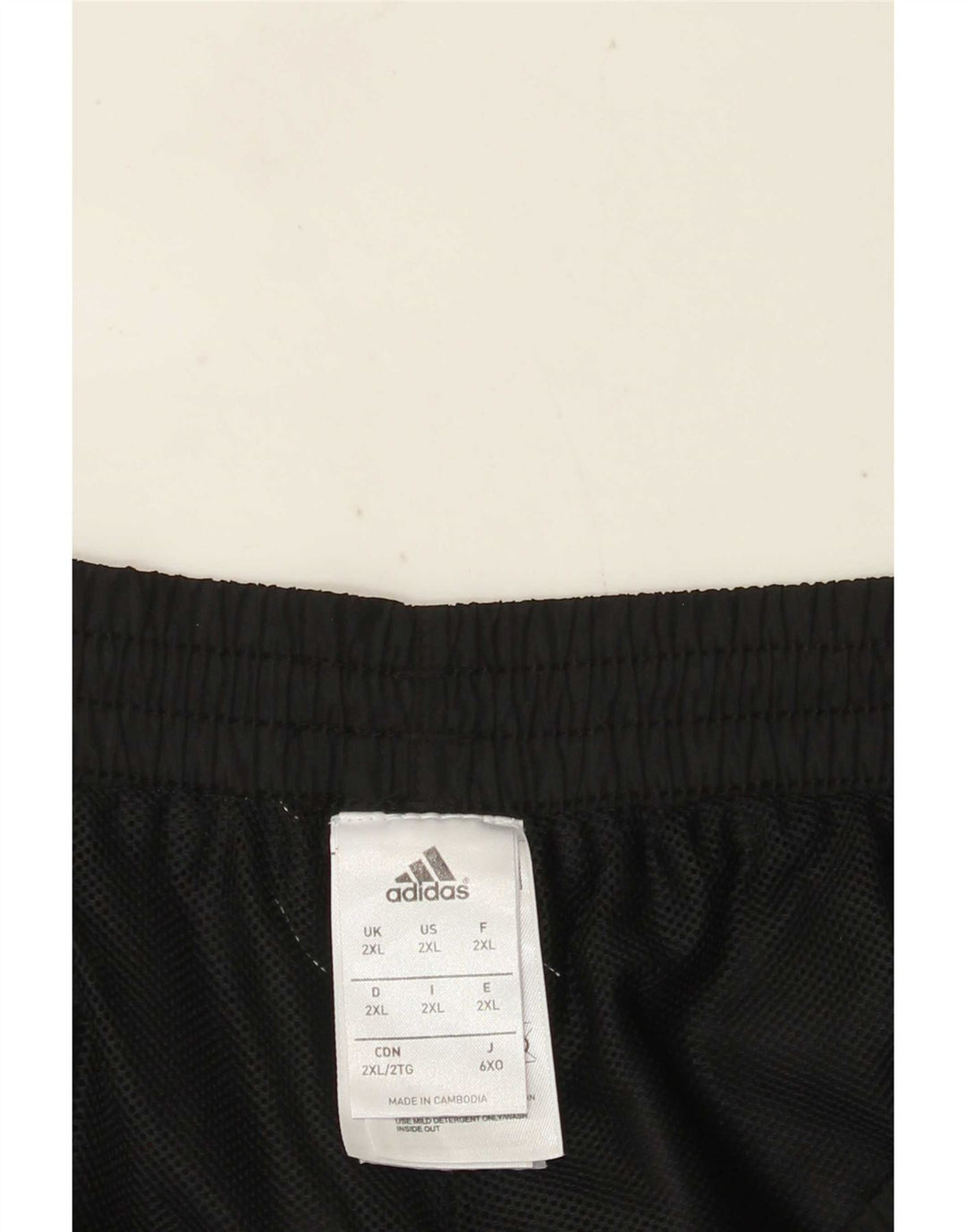 Мужские спортивные шорты Adidas 2XL черные из полиэстера с цветными блоками