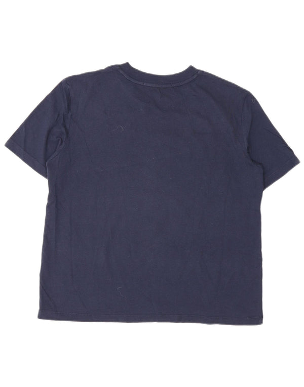 Женская футболка с рисунком Calvin Klein Jeans Top UK 12 Medium Navy Blue