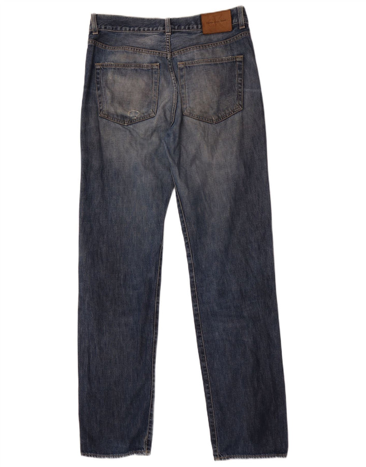 Мужские потертые прямые джинсы Calvin Klein W32 L34 синие
