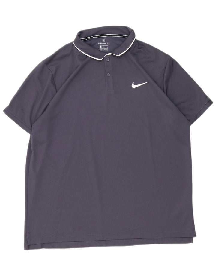 Мужская рубашка-поло Nike XL, серая, полиэстер, спортивная