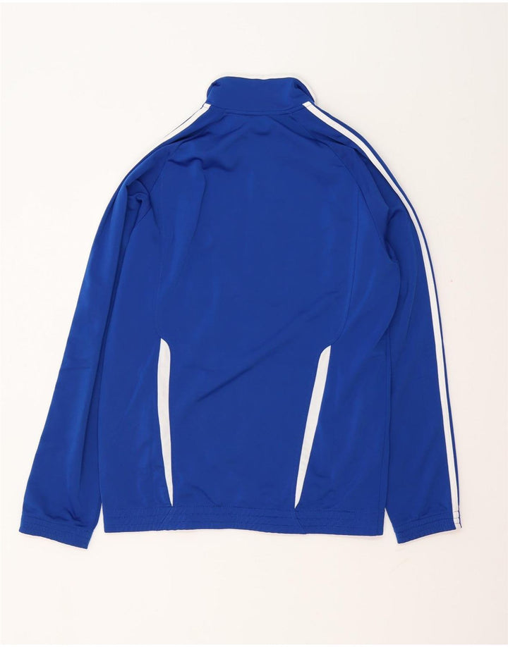 Мужской спортивный костюм Adidas, верхняя куртка, маленький синий полиэстер с цветными блоками