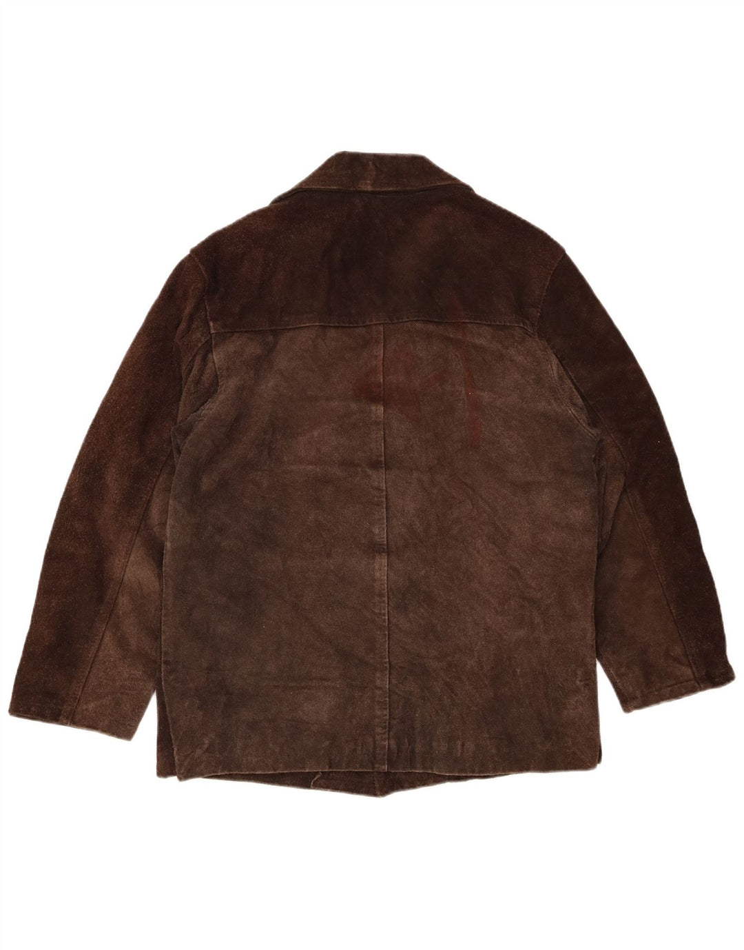 Винтажная мужская замшевая куртка UK 38, средний коричневый цвет