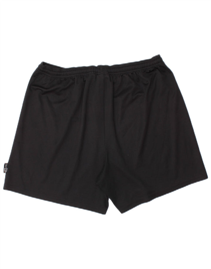 Мужские спортивные шорты Adidas Climalite, большие черные из полиэстера