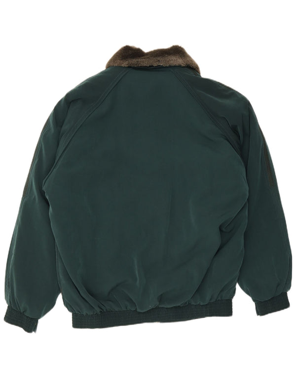 Винтажная мужская летная куртка Sherpa MA-1 UK 42 XL зеленая