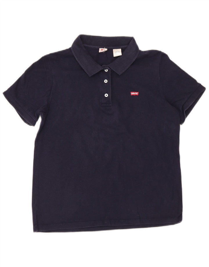 Женская рубашка-поло LEVI'S UK 6 XS Темно-синяя