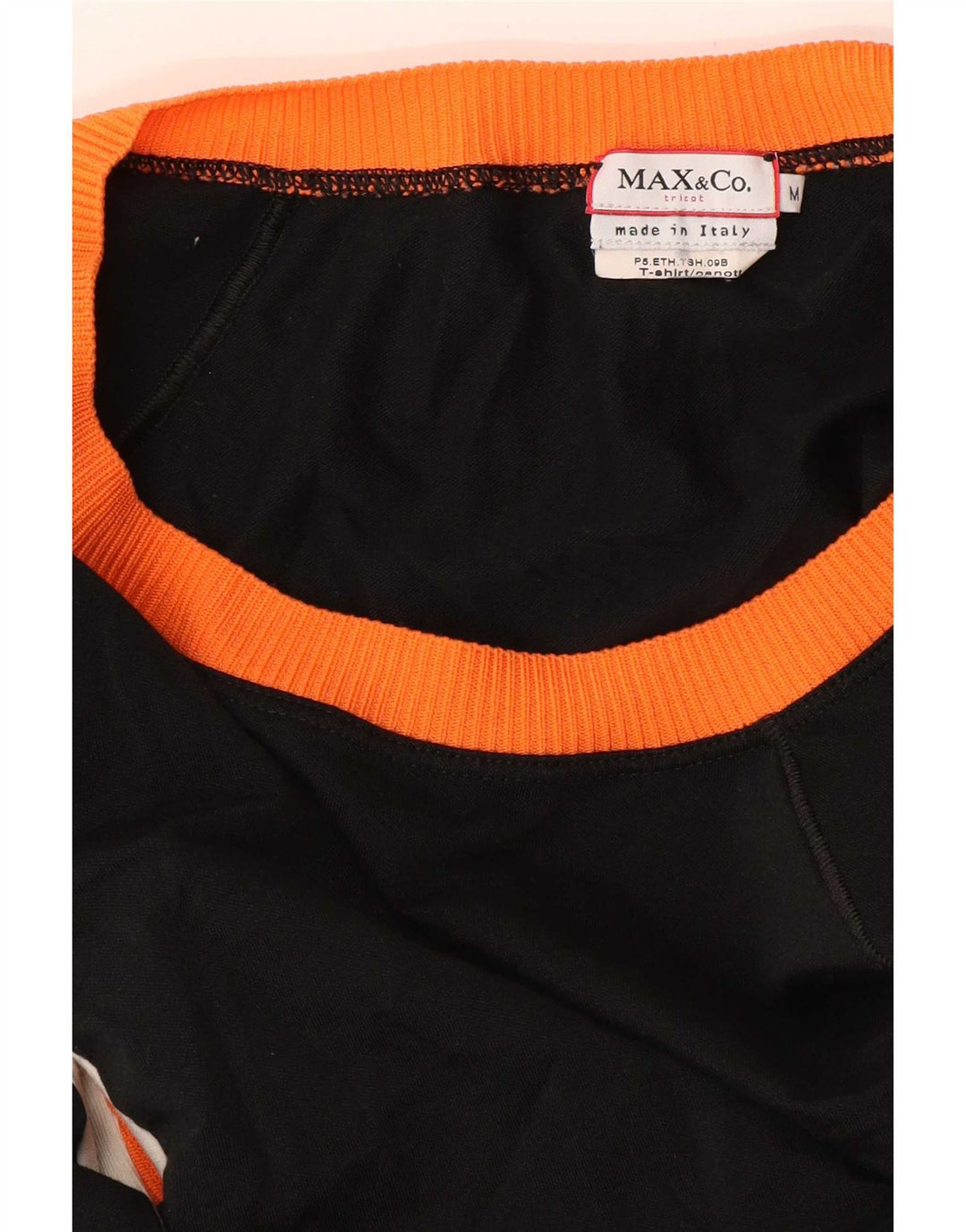 Женский топ с открытыми плечами Max & Co. UK 12, средний черный, цветной блок