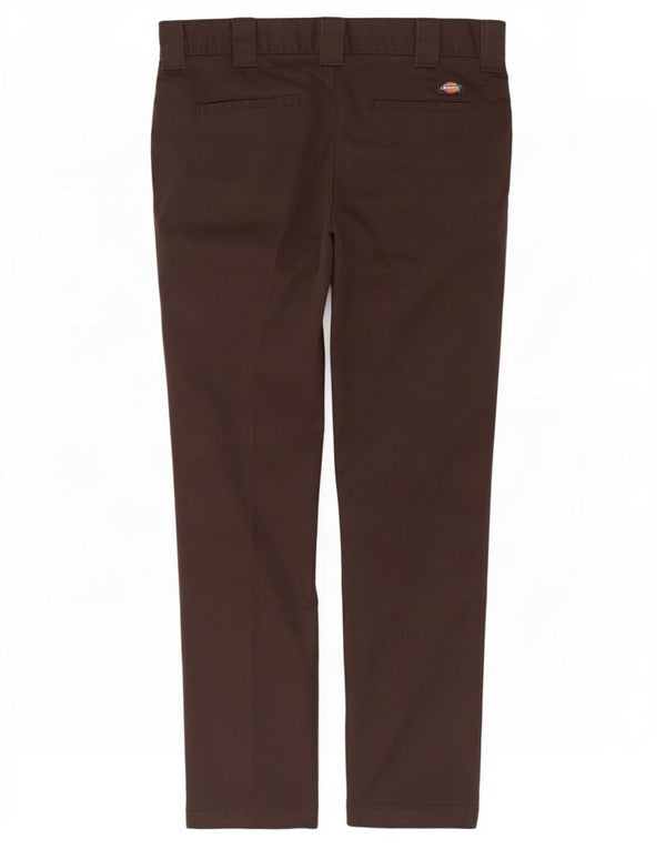 Мужские брюки-чиносы Dickies Slim Fit W30 L32 коричневые из полиэстера