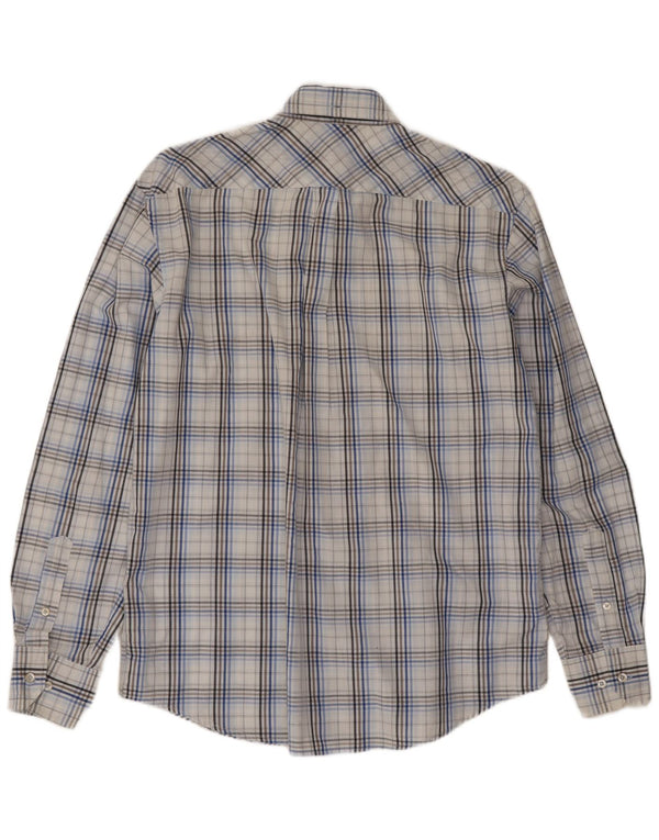 Мужская рубашка Ben Sherman, хлопковая синяя клетка среднего размера