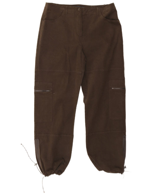 Женские спортивные брюки-карго Marina Rinaldi, размер 21, средние W34 L29, коричневые