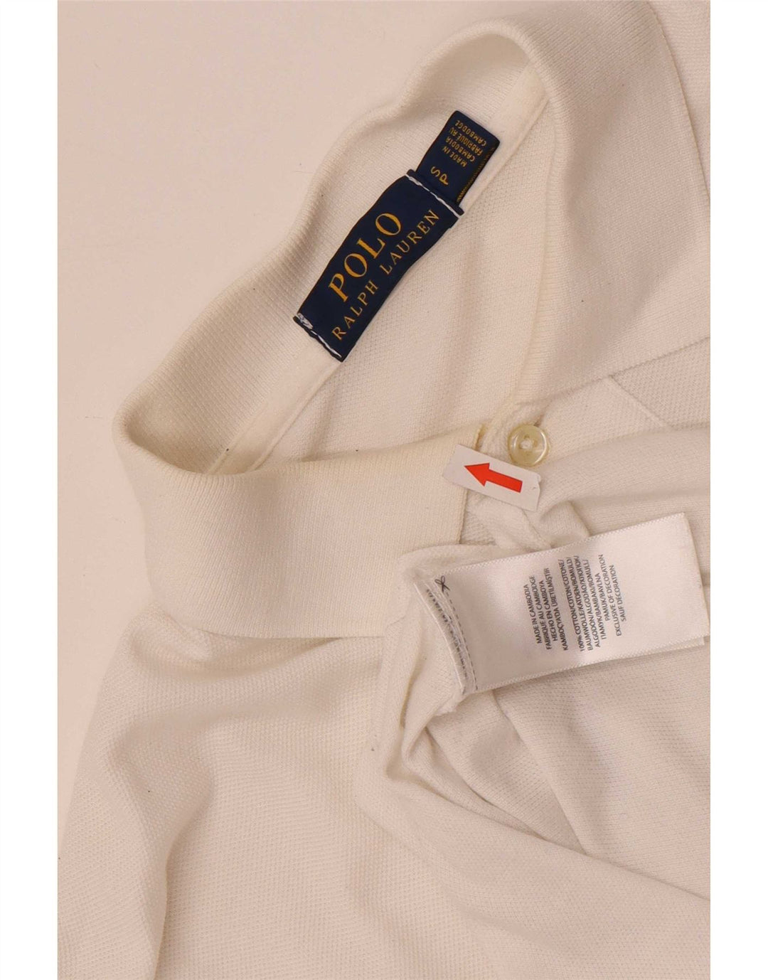 Мужская рубашка Polo Ralph Lauren, маленькая белая, хлопковая