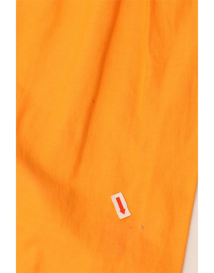 ВИНТАЖНАЯ Юбка-трапеция для девочек 12–13 лет W30, оранжевый хлопок