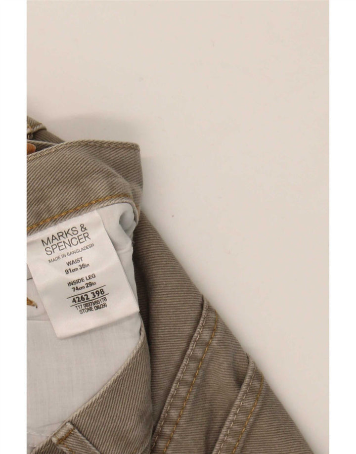 Мужские прямые джинсы Marks & Spencer Blue Harbour W36 L29, серый хлопок