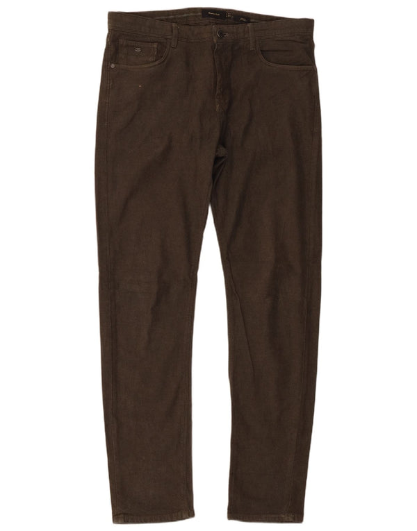 Мужские повседневные брюки приталенного кроя Massimo Dutti EU 42, большие W32 L32, зеленые