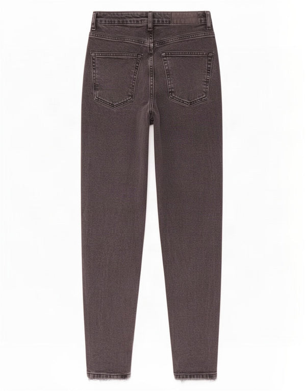 Женские зауженные джинсы Topshop Mom W26 L29, серый хлопок