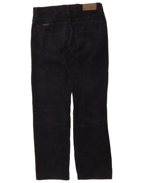 Мужские прямые вельветовые брюки Gant W34 L30, темно-синий, хлопок