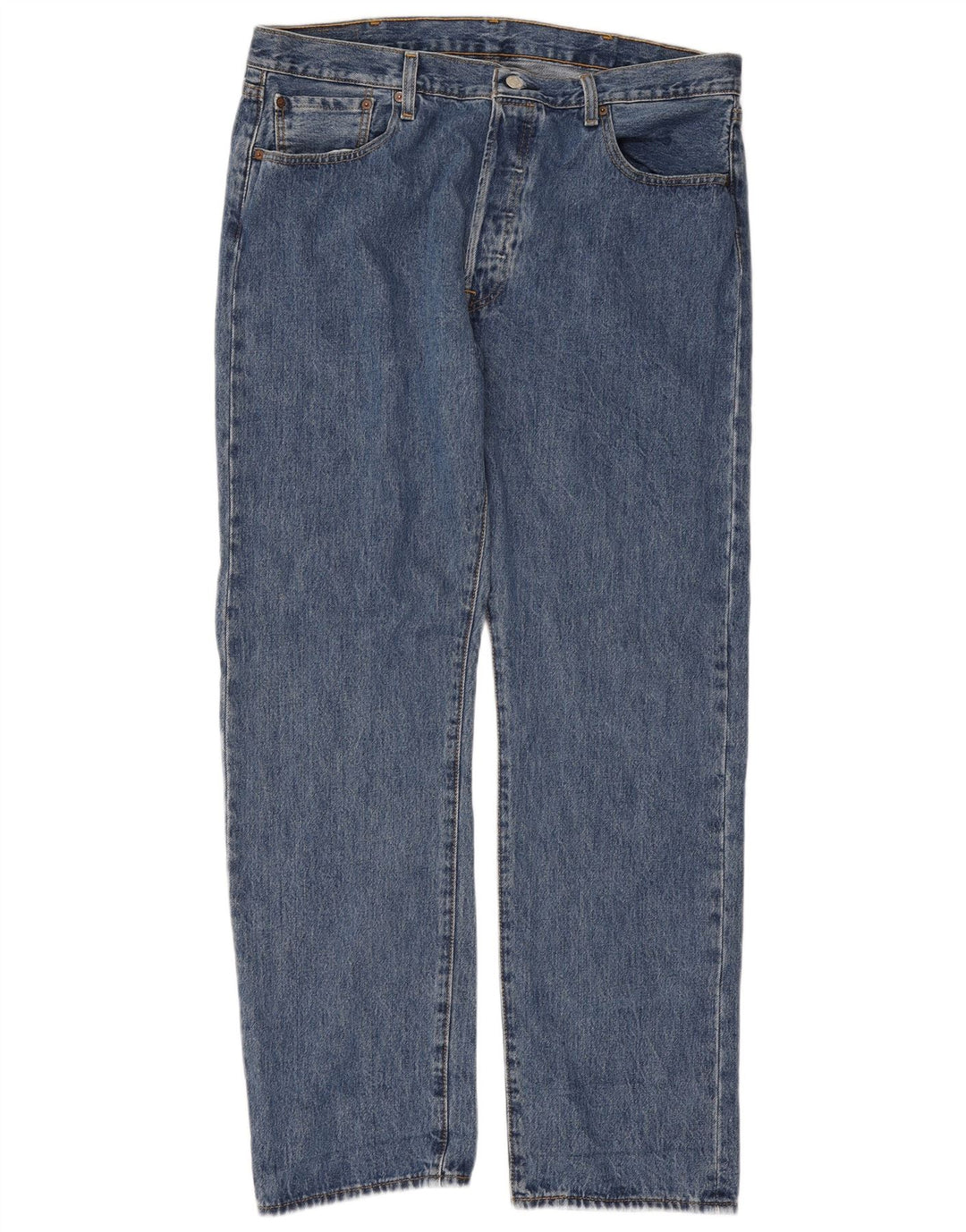 Мужские прямые джинсы Levi's 501 W38 L32 синие, хлопок