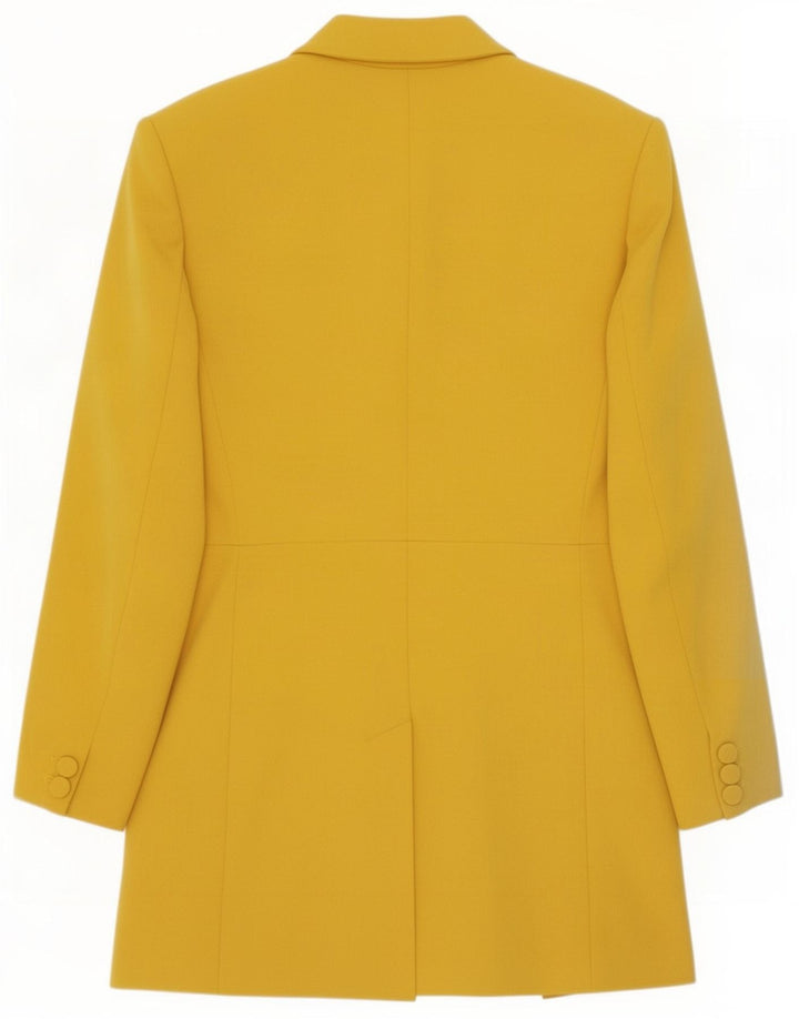 Женский удлиненный пиджак Zara UK 18 XL, желтый полиэстер