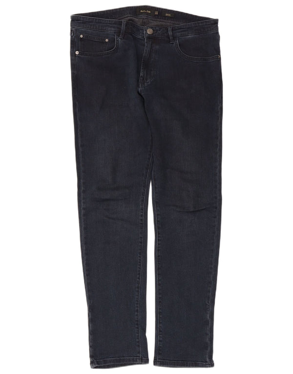 Мужские зауженные джинсы Massimo Dutti EU 40 Medium W31 L29 Темно-синий хлопок