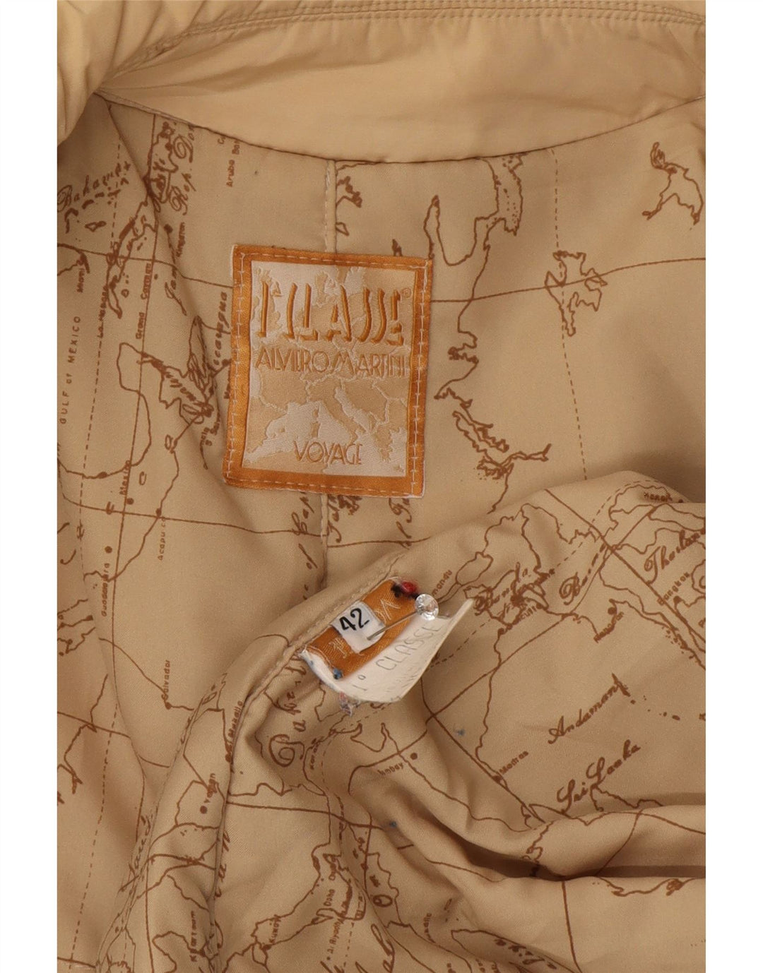 ALVIERO MARTINI Женская ветровка IT 42 Средний Бежевый Полиэстер