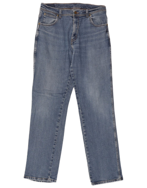 Мужские прямые джинсы Wrangler W33 L34 синие, хлопок