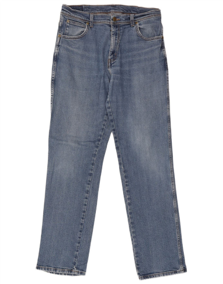 Мужские прямые джинсы Wrangler W33 L34 синие, хлопок