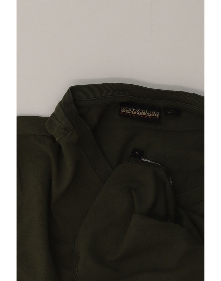 NAPAPIJRI Мужская футболка с географическим рисунком, маленький цвет, хаки