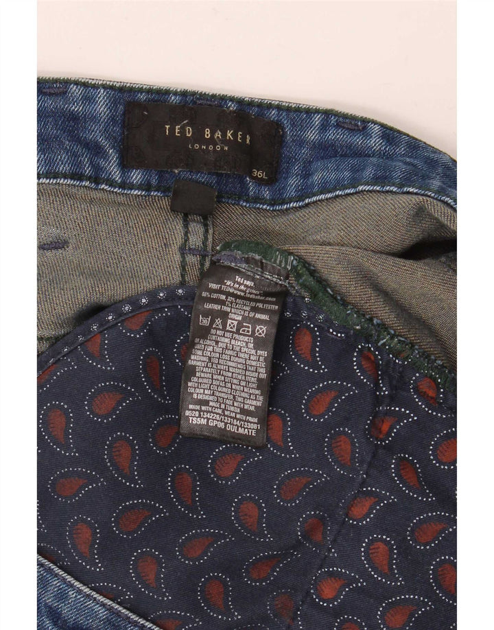 Мужские прямые джинсы Ted Baker W36 L34 синие, хлопок