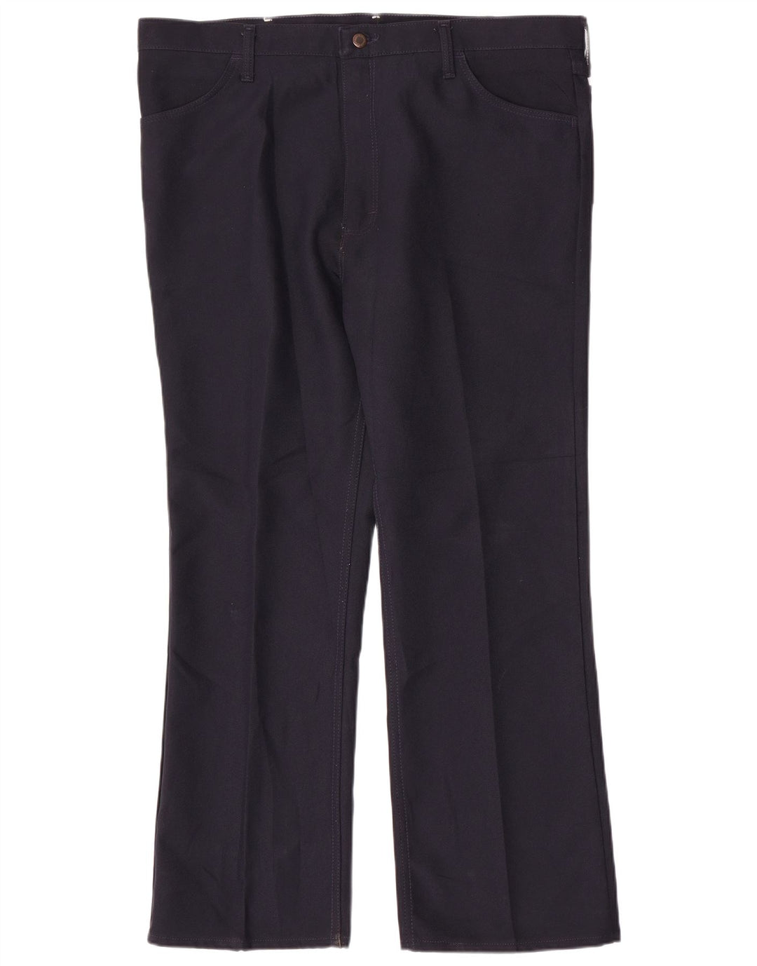 Мужские прямые повседневные брюки WRANGLER W42 L30 темно-синего цвета из полиэстера