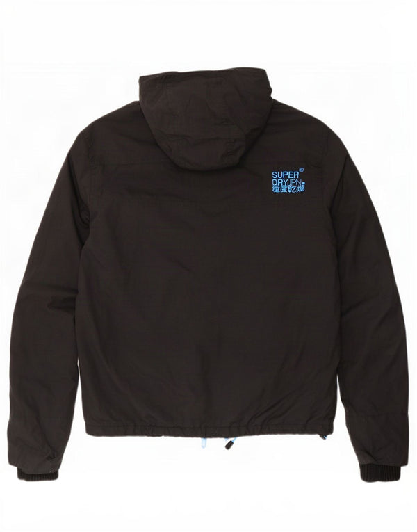 Мужская дождевик с капюшоном Superdry The Windcheater, Великобритания 38, средний черный
