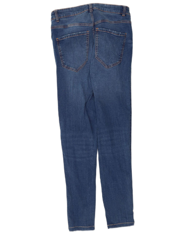 Женские укороченные джинсы скинни Zara EU 38, маленькие W28 L25, синие