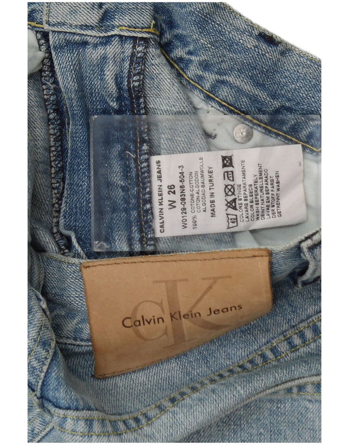 Женские джинсы Bootcut Calvin Klein W26 L32 синие, хлопок