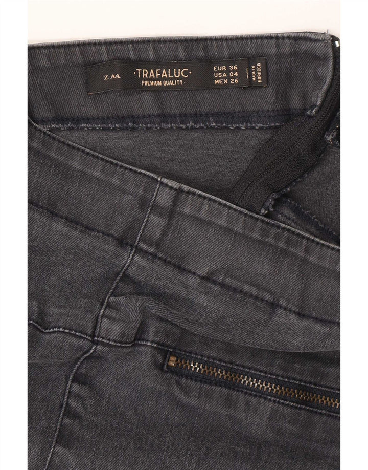 Женская мини-юбка джинсовая Zara EU 36 XS W26 Серая