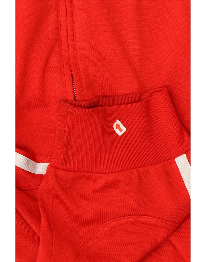 Мужская спортивная куртка Adidas, большая красная полиэстер с цветными блоками
