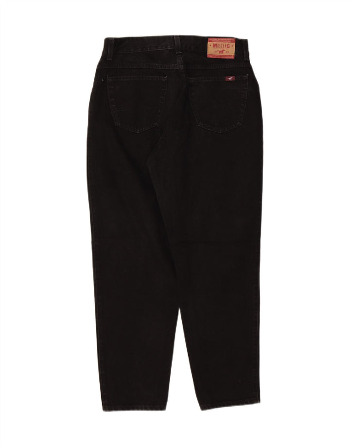 MUSTANG Mens Tapered Jeans W32 L27 Black Vintage Mustang and Second-Hand Mustang from Messina Hembry 