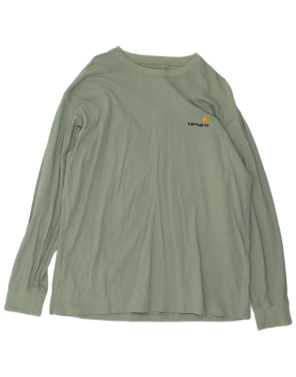 Мужской топ Carhartt с длинным рукавом XL, зеленый хлопок