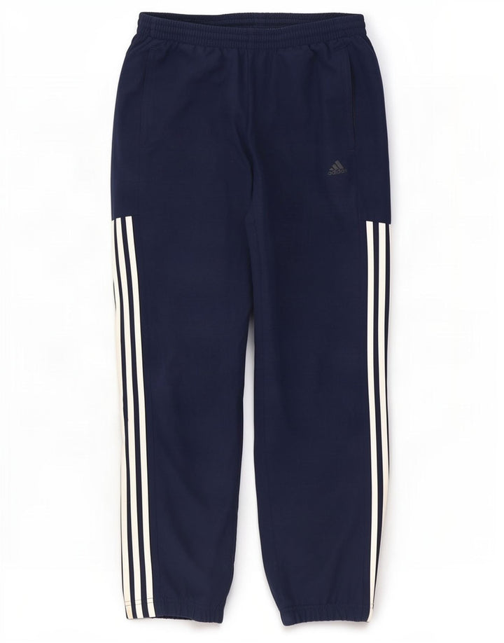 Мужские спортивные брюки Adidas Joggers среднего размера, темно-синие, полиэстер