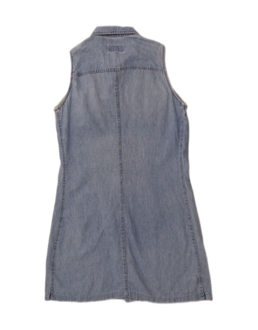 KOCCA Womens Sleeveless Denim Dress UK 12 Medium Blue