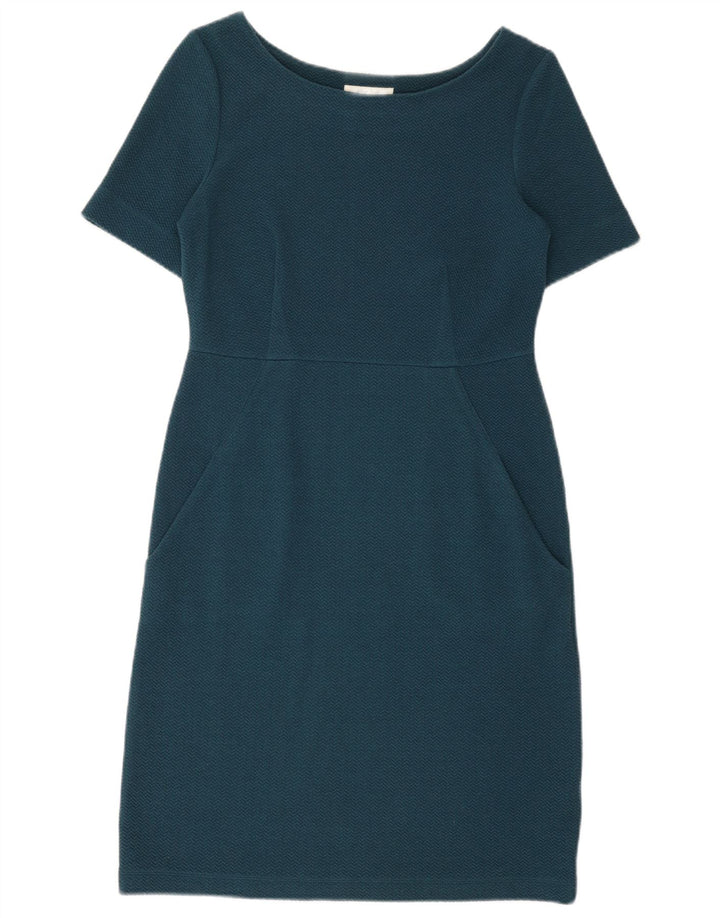 Женское платье-футляр WHITE STUFF UK 10, маленький размер, темно-синий, полиэстер с шевроном