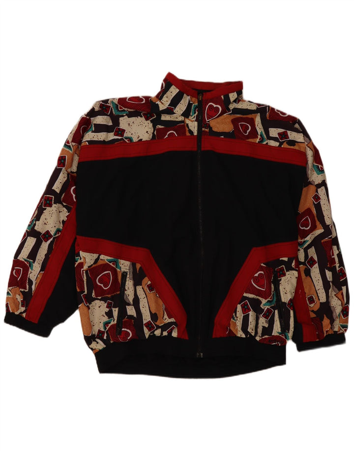 Мужской спортивный костюм Erima, верхняя куртка 2XL, черный полиэстер с геометрическим рисунком