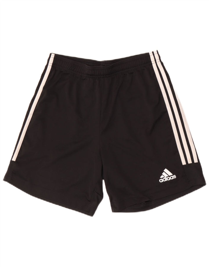 Мужские спортивные шорты Adidas Regular, средние черные спортивные шорты из полиэстера