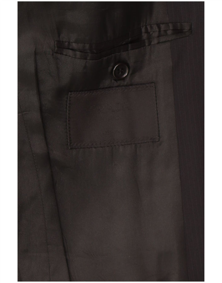 Мужской костюм из 2 предметов PRADA с 3 пуговицами IT 52 XL W34 L30 Черный Классический