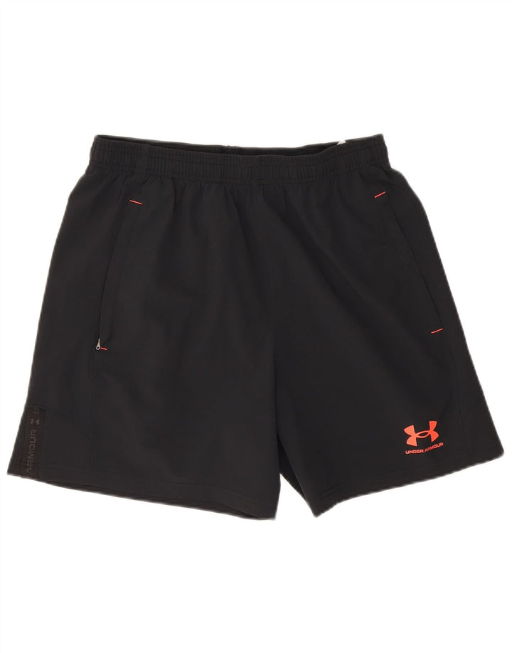 Мужские спортивные шорты Under Armour, средний черный полиэстер